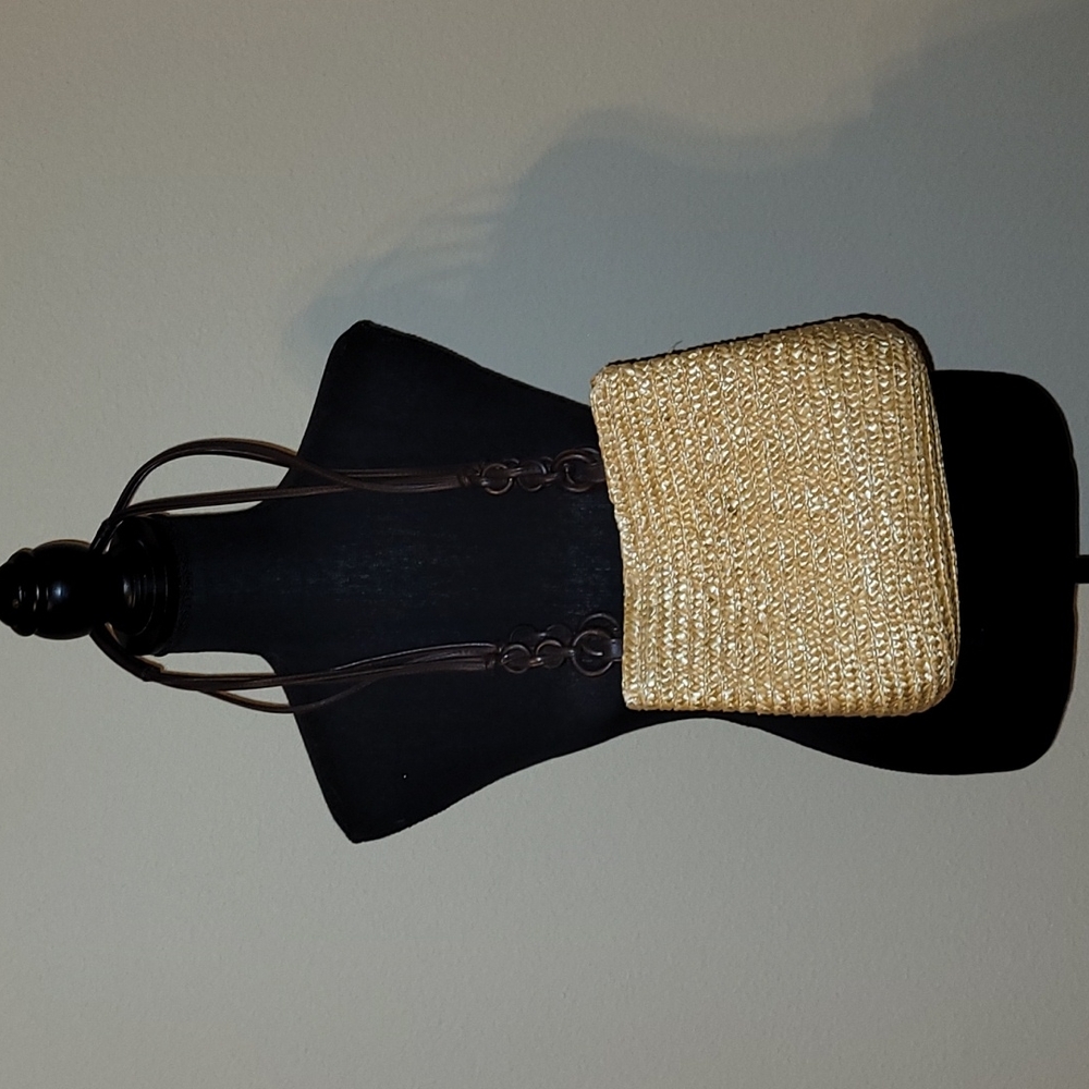 🤎HP🤎Croft & Barrow Straw Shoulder Purse🤎